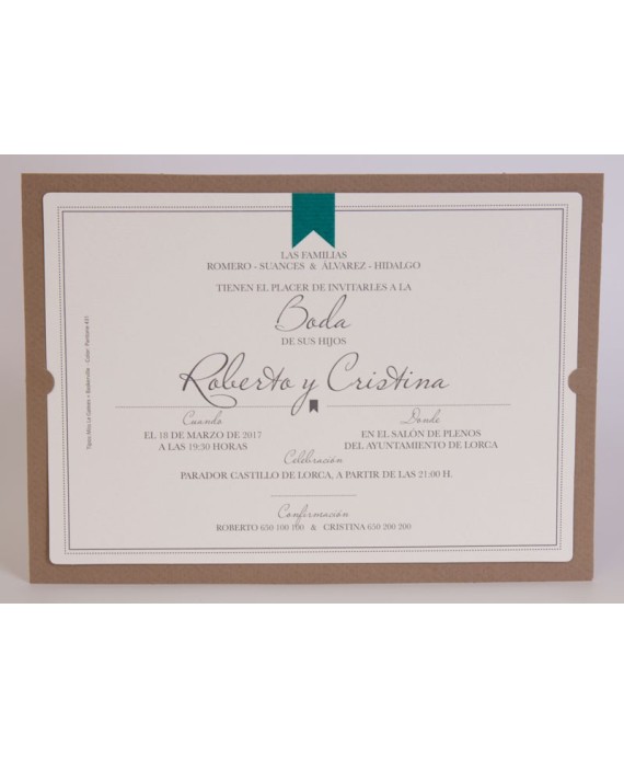 Invitacion de boda Ramsés