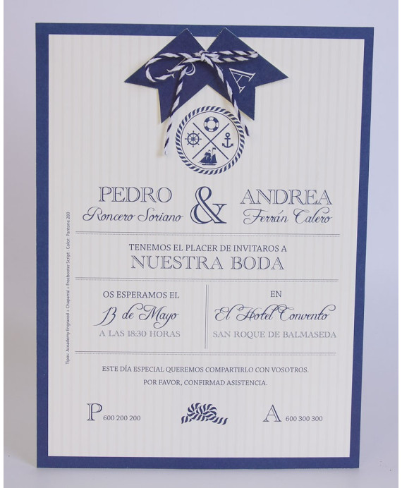 Invitacion de boda Thor