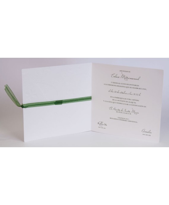 Invitacion de boda Timmy