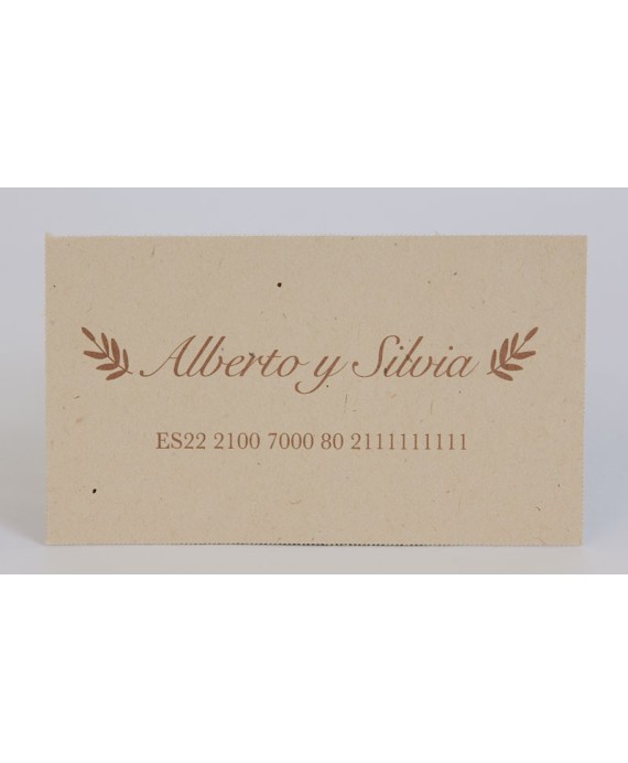 Invitacion de boda Tino