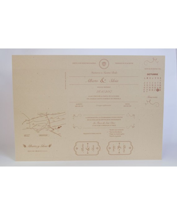 Invitacion de boda Tino