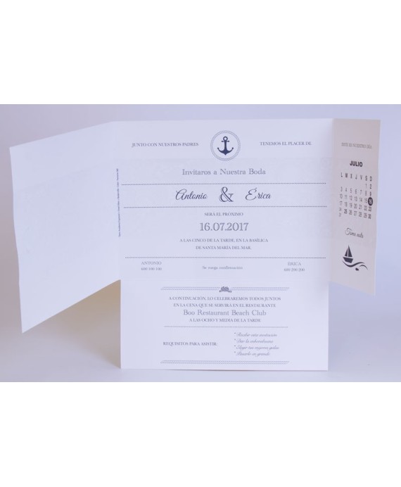 Invitacion de boda Tintán