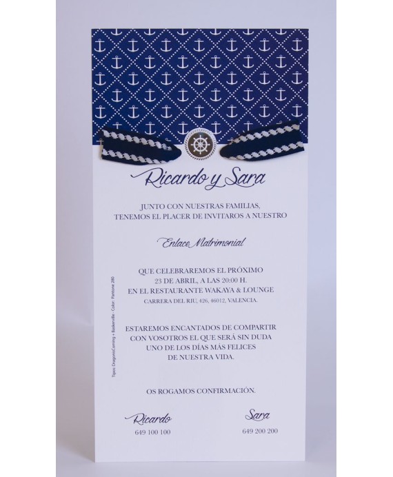 Invitacion de boda Campanita