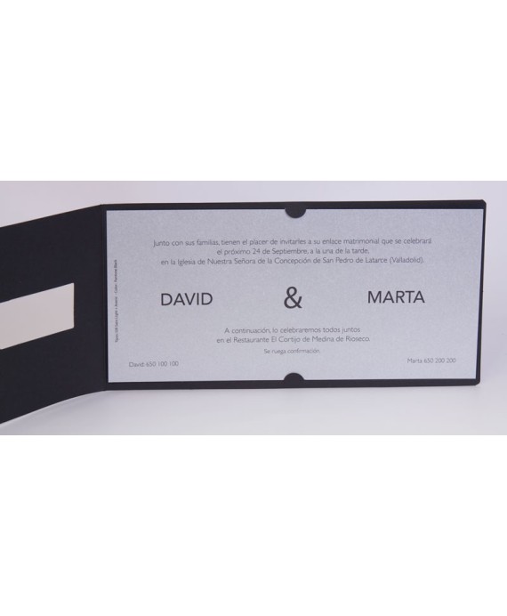 Invitacion de boda Celeste