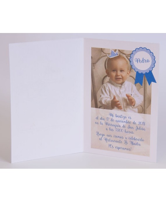 Invitacion de bautizo Keithy