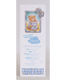 Invitacion de bautizo Leila