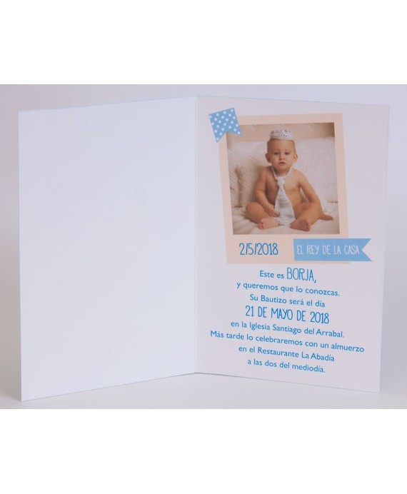 Invitacion de bautizo Lulu