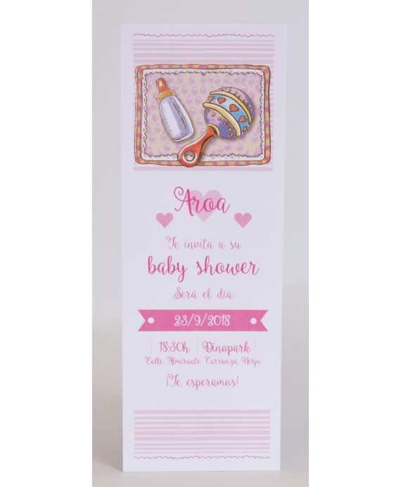 Invitacion de bautizo Mitzy