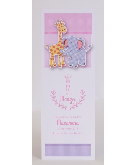 Invitacion de bautizo Negra