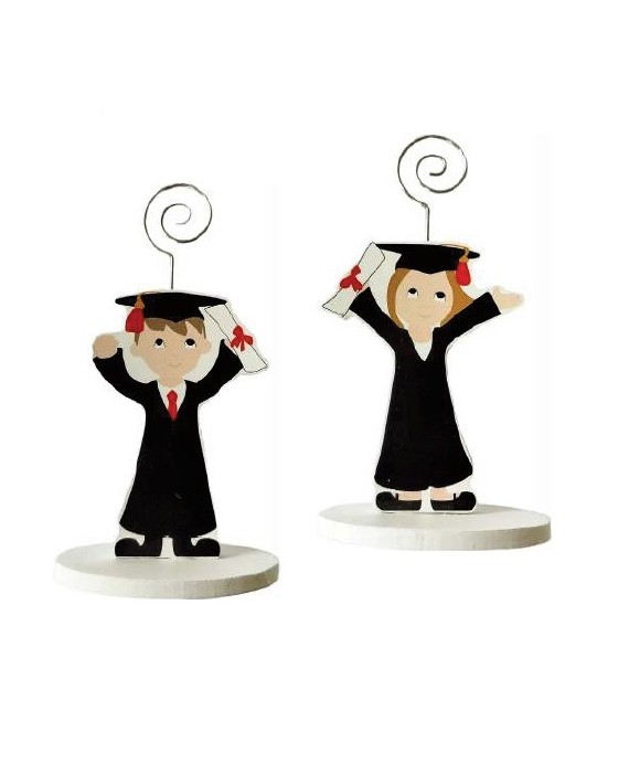 Pinza portafotos madera graduación