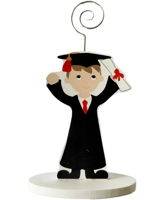 Pinza portafotos madera graduación