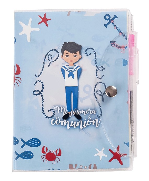 Libreta mi primera comunión pvc+ bolígrafo