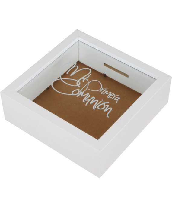 Hucha de madera comunión niña