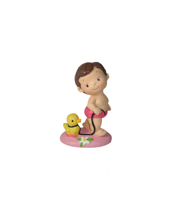 Figura pastel niña patito