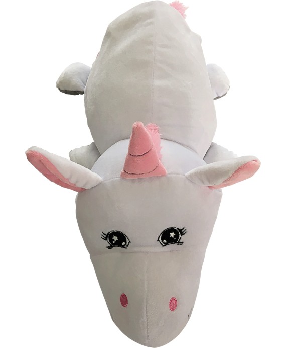Peluche reversible 2 en 1 uni-hipo - 43 cm