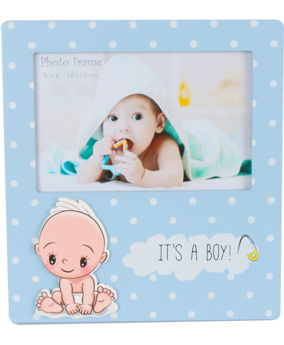 Portafotos it's a boy madera