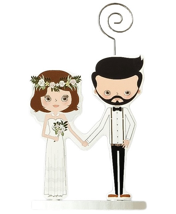 Pinza portafotos madera wedding