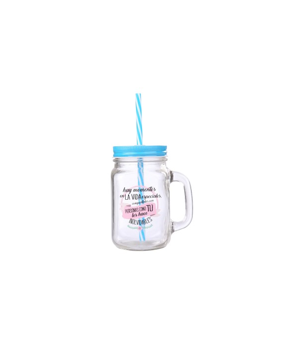 Jarra cristal con caña momentos especiales