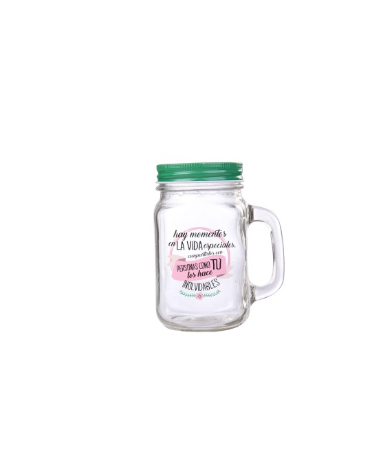 Jarra cristal con caña momentos especiales