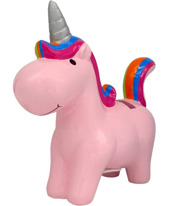 Hucha unicornios cerámica