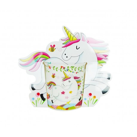 Taza unicornio presentada en bolsa de regalo unicornio