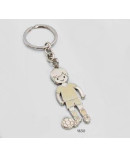 Llavero futbolista camiseta blanca