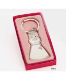 Llavero niña comunión rosa