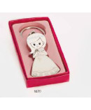 Llavero niña comunión corona