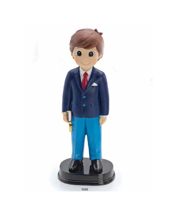 Niño comunión libro traje azul