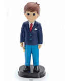 Niño comunión libro traje azul