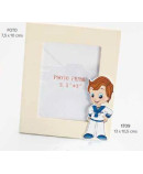 Portafotos marfil madera niño comunión