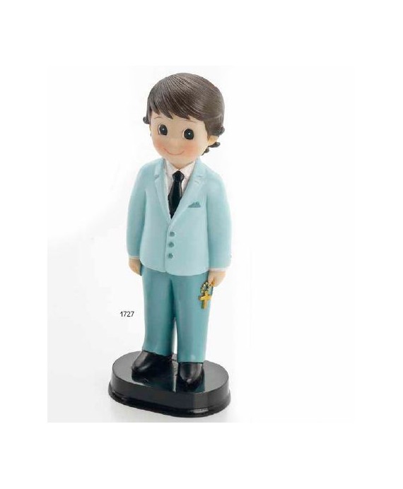 Niño comunión americana azul