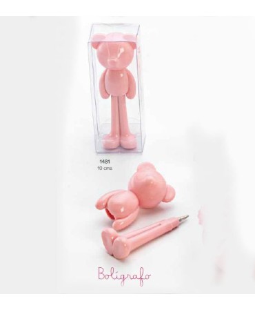 Bolígrafo osito rosa