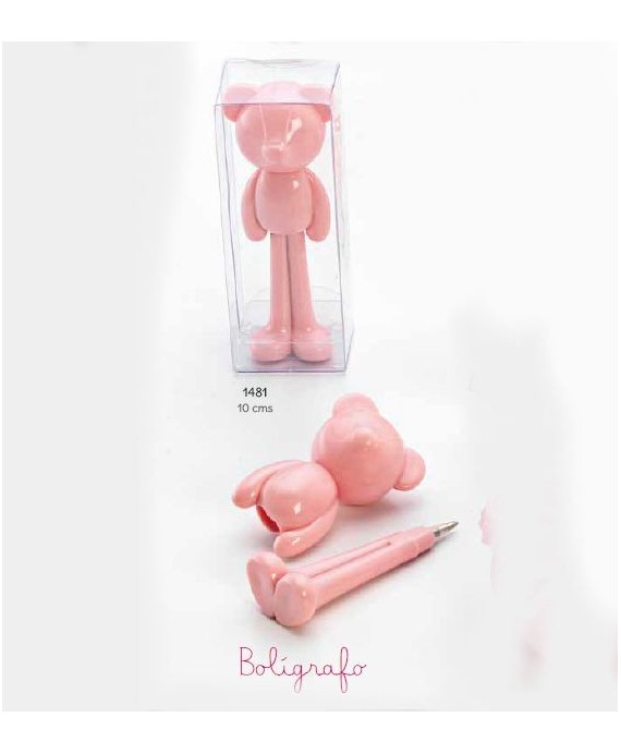 Bolígrafo osito rosa