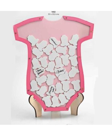 Trajecito de deseos bebé rosa