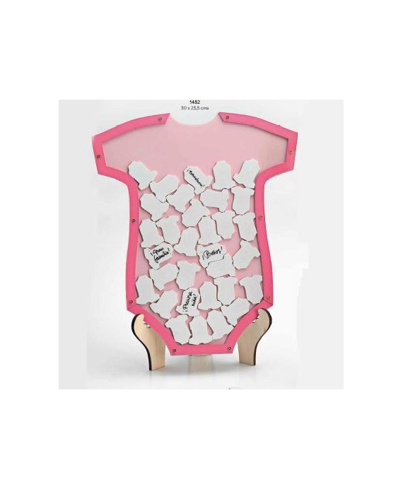 Trajecito de deseos bebé rosa