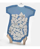 Trajecito de deseos bebé celeste