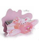 Cesto avión bebé rosa