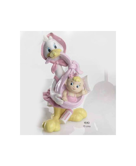 Cigüeña pañuelo rosa