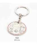 Llavero datos bebé rosa