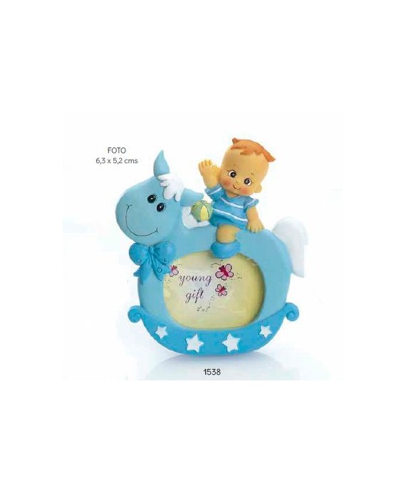 Portafotos bebé niño pelitos