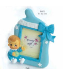 Portafotos bebé niño celeste bracitos