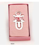 Marcador de páginas bebé rosa