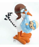 Cigüeña bebé gafitas celeste