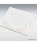 Libro de firmas corazones 23x19cm