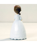 Figura niña Comunión con rosario 16,5cm.