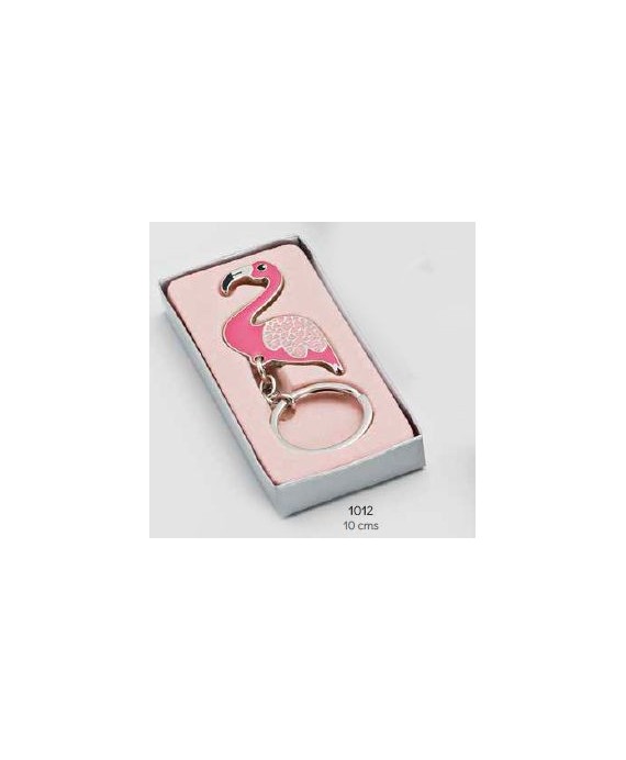 Llavero flamenco abrebotellas c/caja de regalo