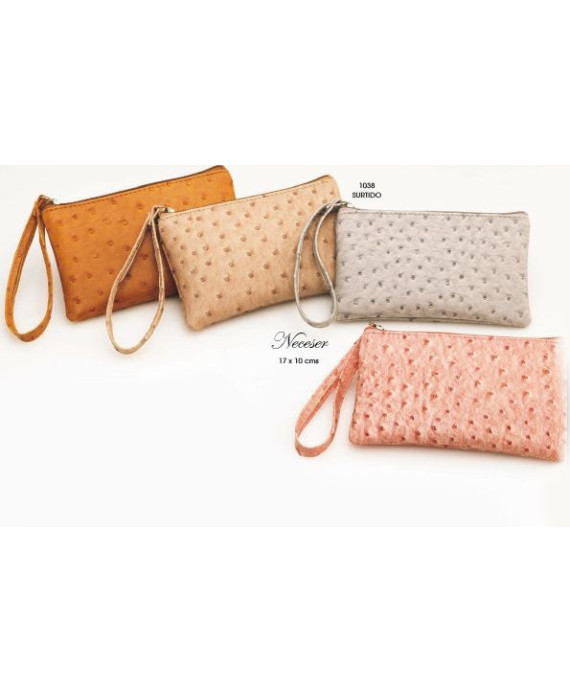 Neceser piel de avestruz stdo