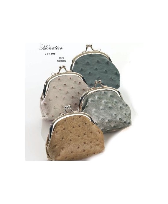 Monedero piel avestruz surtido