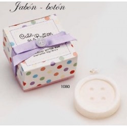 Jabón botón c/caja de regalo